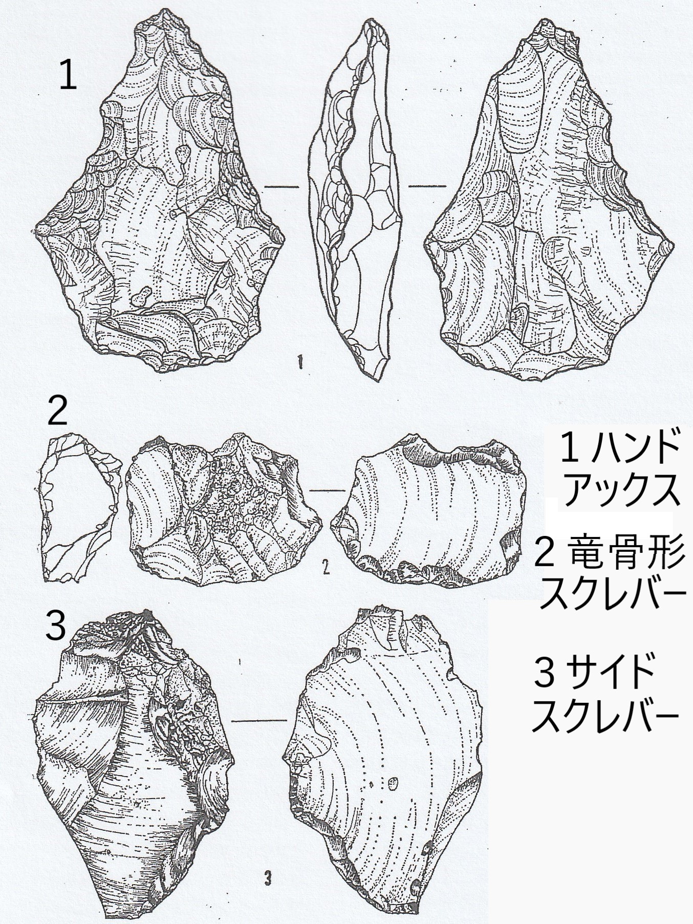 図５ A部の旧石器①